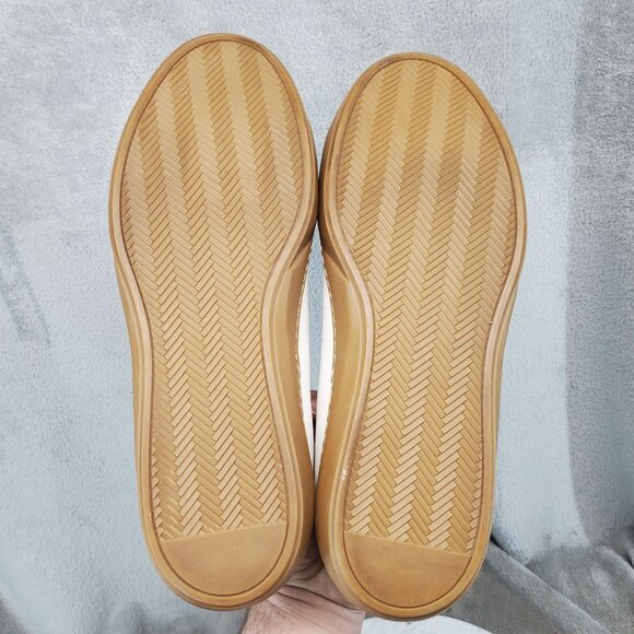 Moral Code Shoes Mens 10.5 White Leather Quintus Lace Up Low Top Sneakers - Picture 7 of 11